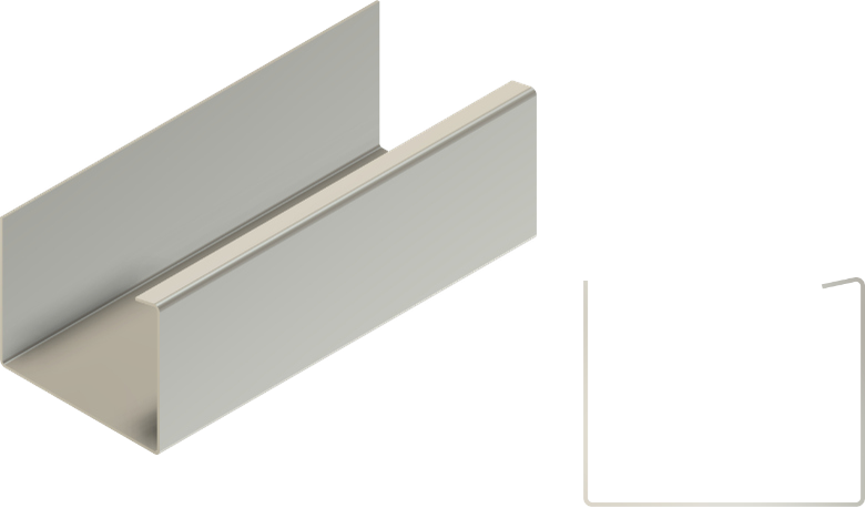 5x4 inch aluminium box gutter