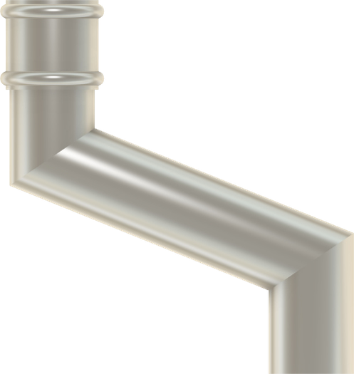 100mm aluminium pipe offset