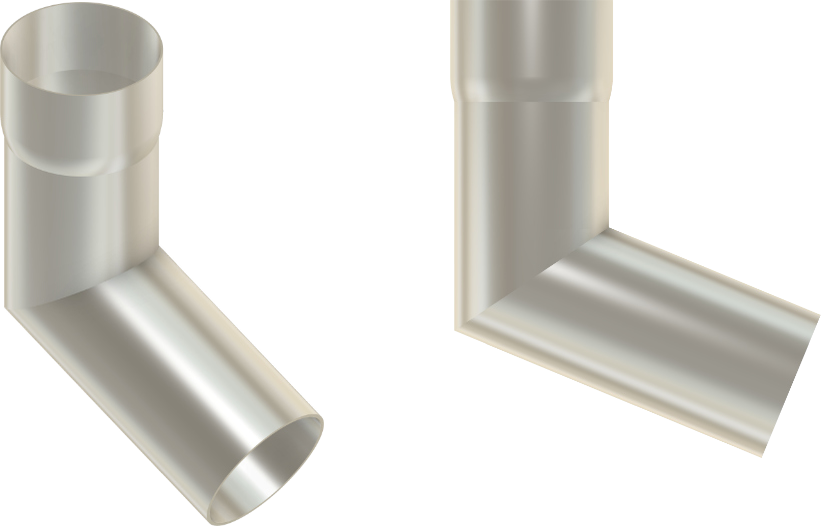 112.5 degree aluminium bend