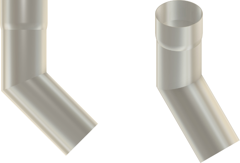 135 degree aluminium bend