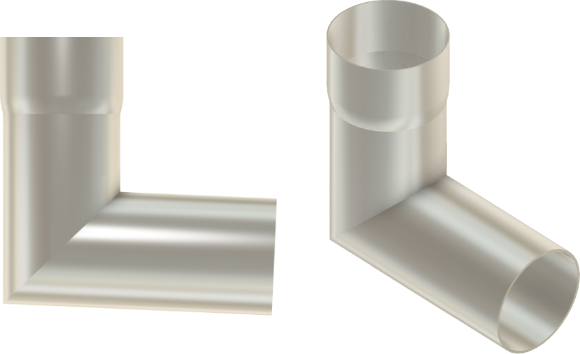92.5 degree aluminium bend